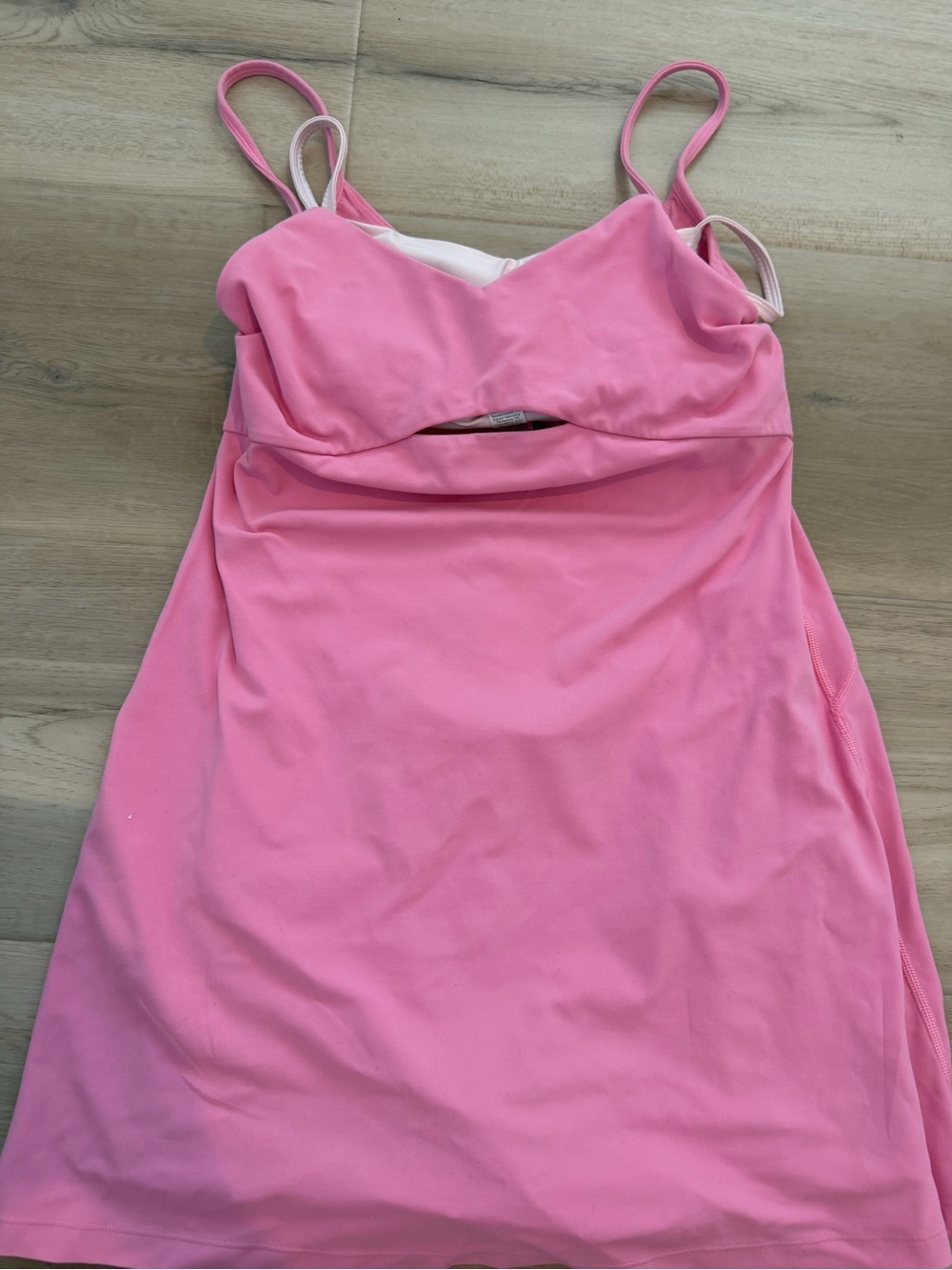 lululemon athletica Pink Built-In Bra Slip Dress